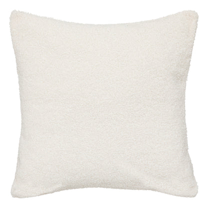 COUSSIN FOURRURE BOUCLETTE BLANCHE JAIKO IVOIRE 40X40
