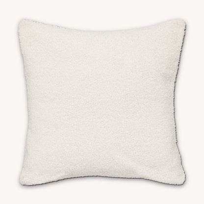 COUSSIN FOURRURE BOUCLETTE BLANCHE JAIKO IVOIRE 40X40